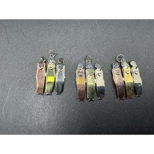 MIMA & OLY by So Far Fetched Tri-Colored Mixed Metal 3 Sisters Pendant Lot of 3